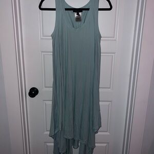 BCBGMaxAzria Light Teal High Low/Mini Dress